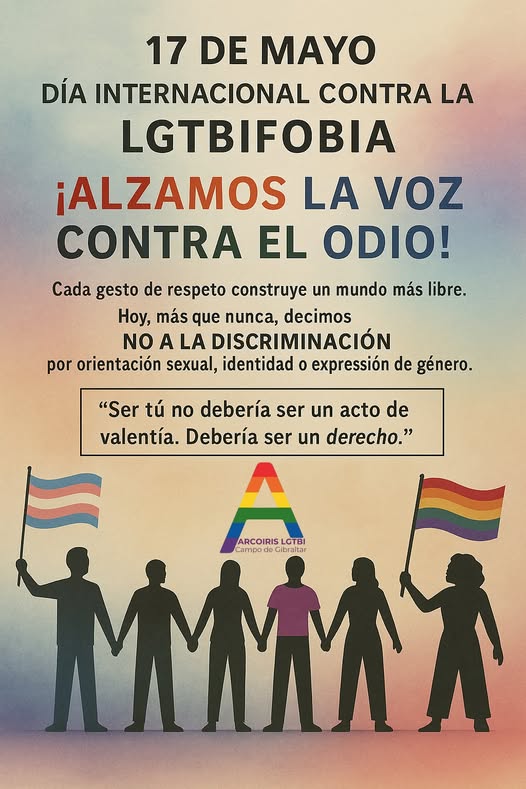 17 de mayo «Día Internacional contra la LGTBIfobia».